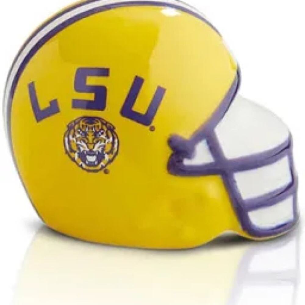 Nora Fleming LSU Tigers Football Helmet Mini